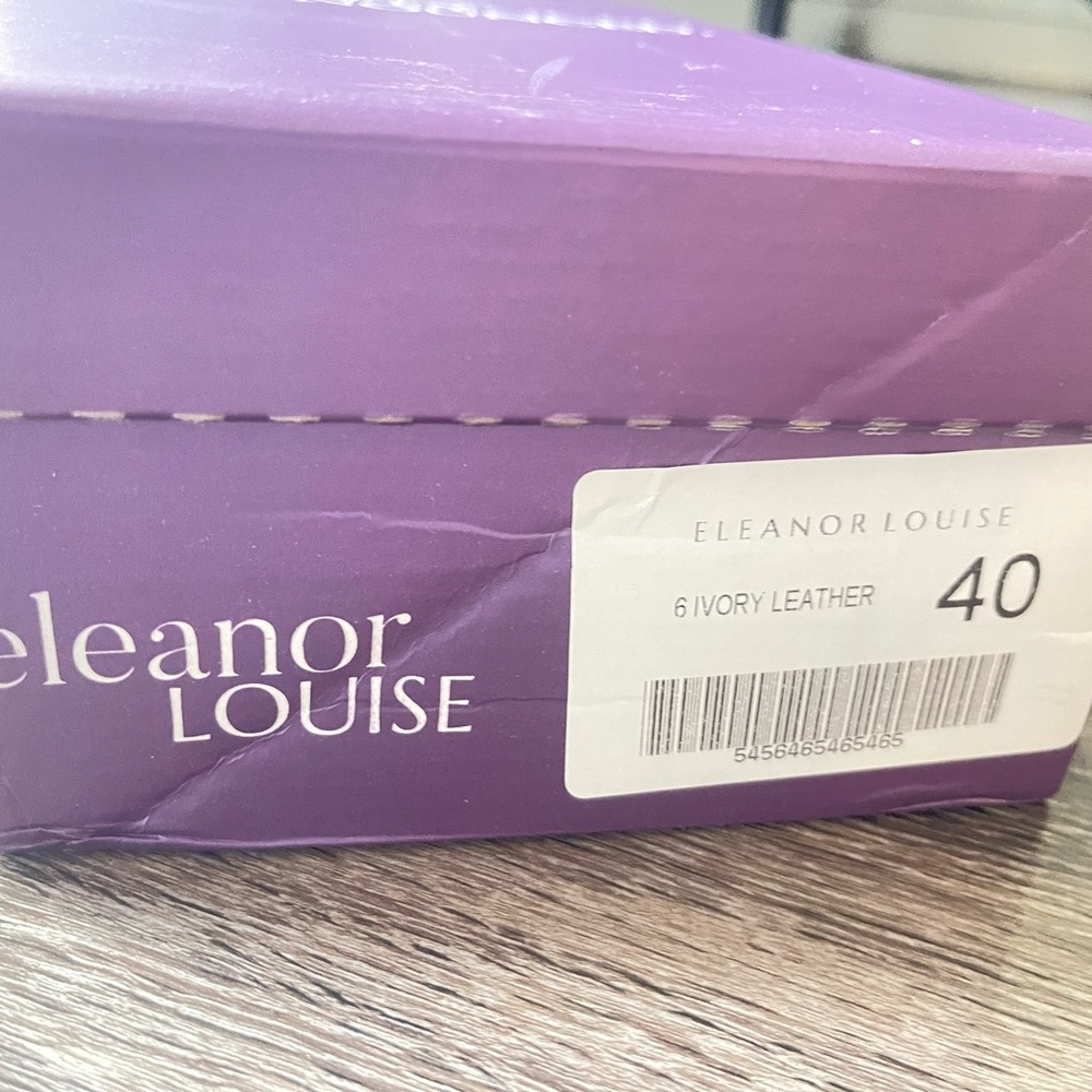 Eleanor Louise Ivory Leather Shoes
